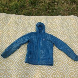 Patagonia Mens Blue Nano Puff Hoodie